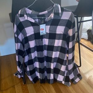Black and pink flannel